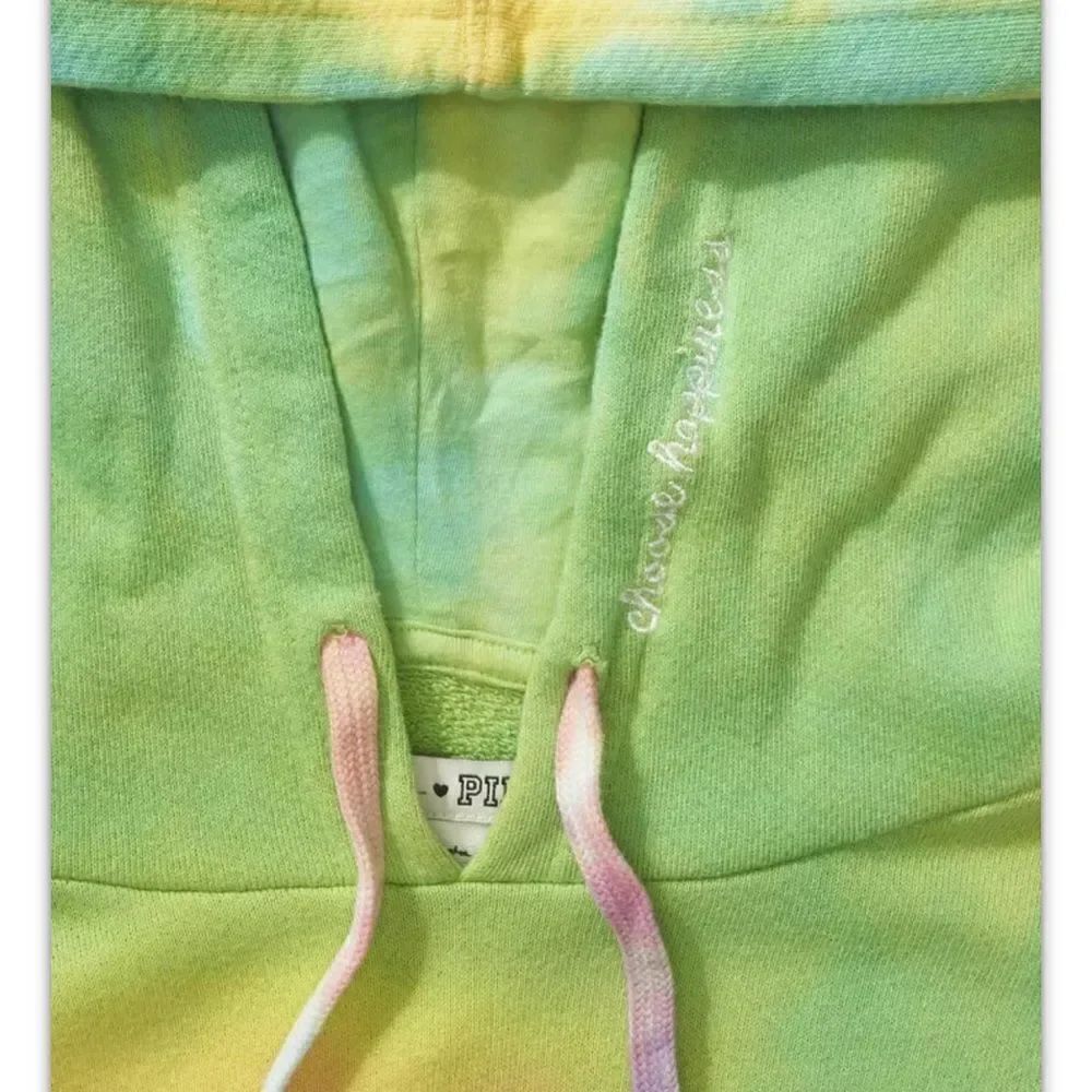 Victoria’s Secret Pink Spiritual Gangster Dress Hoodie Pullover Tie Dye Multicol - Picture 6 of 9